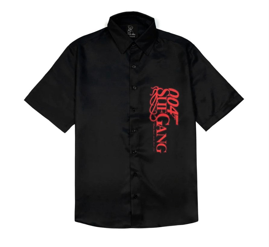 SUFGANG - 004spy Button Up Shirt "Black" - THE GAME